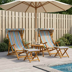 Eucalyptus Wood Deck Chairs Set of 4 | HomeAndLiving