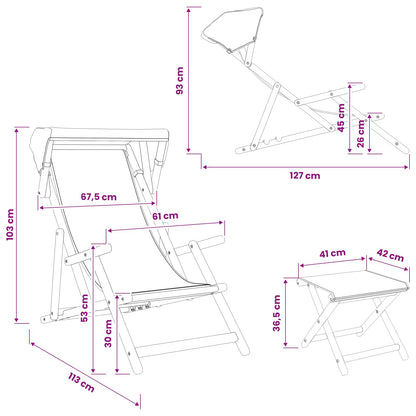Eucalyptus Wood Deck Chairs Set of 4 | HomeAndLiving - 10