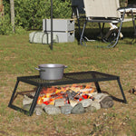 Foldable Camping Grill Alloy Steel Portable | HomeAndLiving