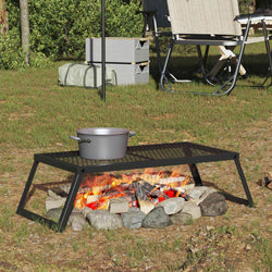 Foldable Camping Grill Alloy Steel Portable | HomeAndLiving