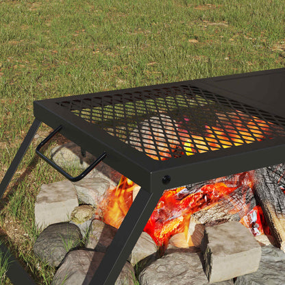 Foldable Camping Grill Portable Steel BBQ | HomeAndLiving