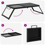 Foldable Camping Grill Portable Steel BBQ | HomeAndLiving