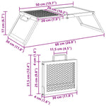 Foldable Camping Grill Portable Steel BBQ | HomeAndLiving