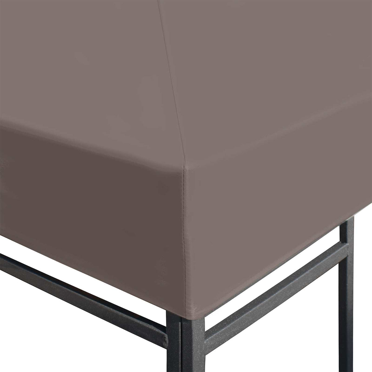 Gazebo Cover 3x3m Taupe Polyester Steel | HomeAndLiving - 3