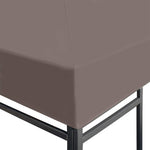 Gazebo Cover 3x3m Taupe Polyester Steel | HomeAndLiving