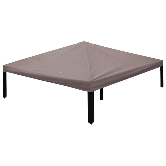 Gazebo Cover 3x3m Taupe Polyester Steel | HomeAndLiving