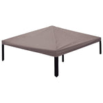 Gazebo Cover 3x3m Taupe Polyester Steel | HomeAndLiving