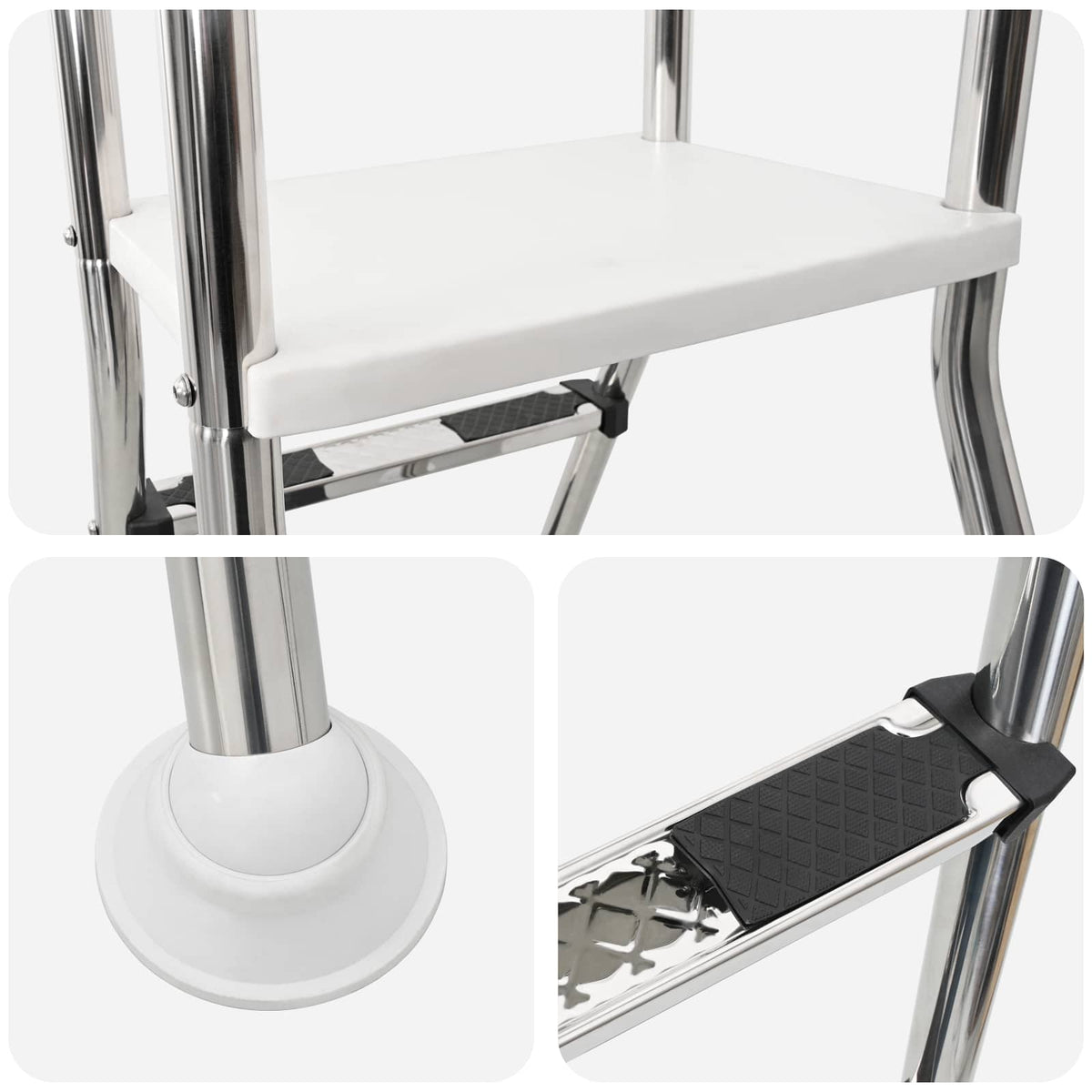 Pool Ladder 4-Step Stainless Steel 195x116cm