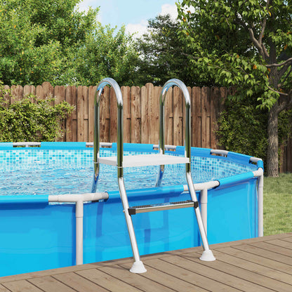 Pool Ladder 4-Step Stainless Steel 195x116cm