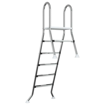 Pool Ladder Stainless Steel 5-Step 222x128cm