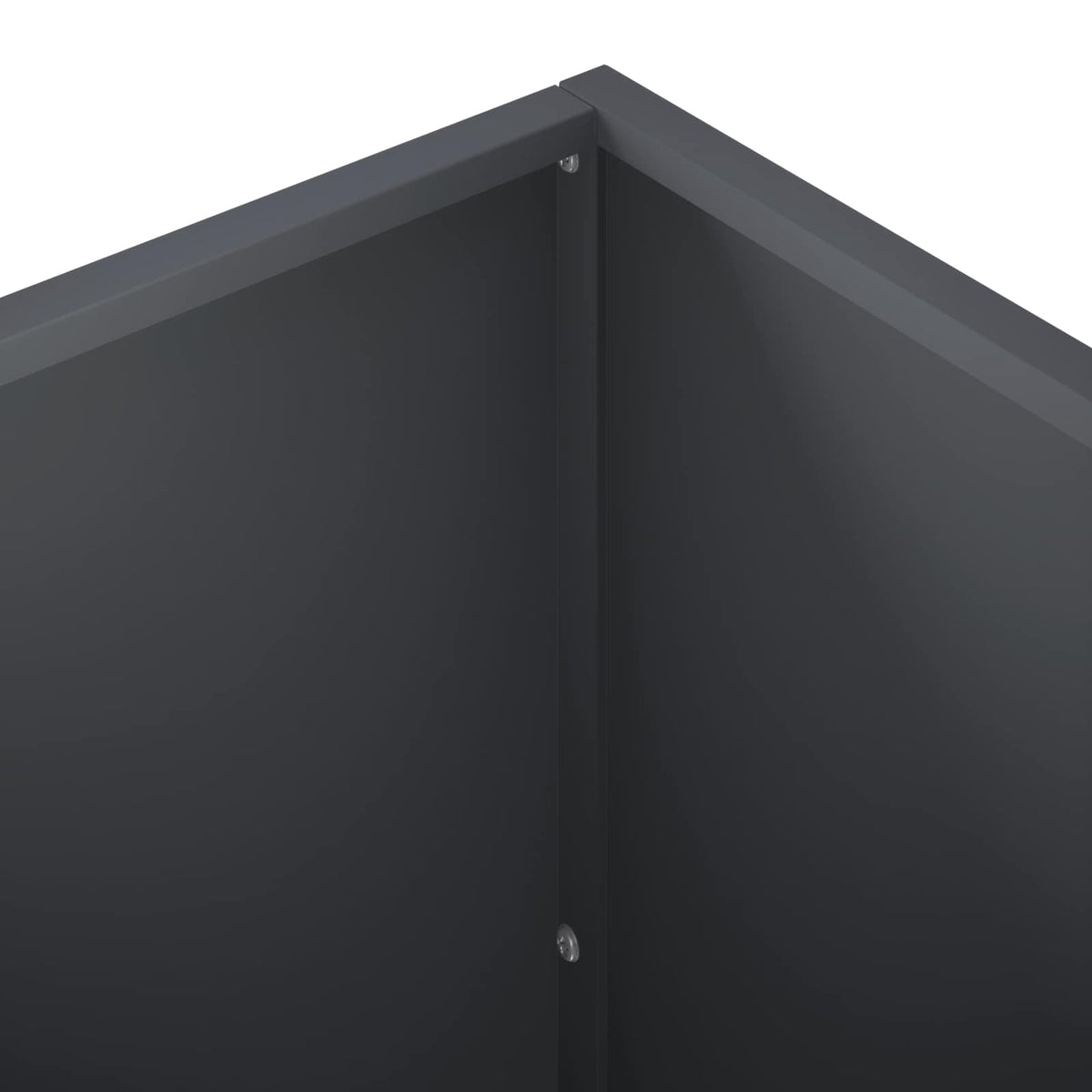 Garden Planter Anthracite Steel 100x40x40cm