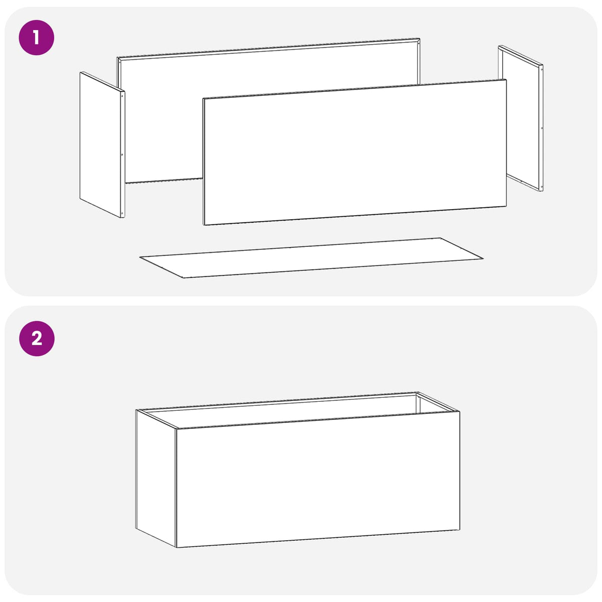 Garden Planter Anthracite Steel 100x40x40cm