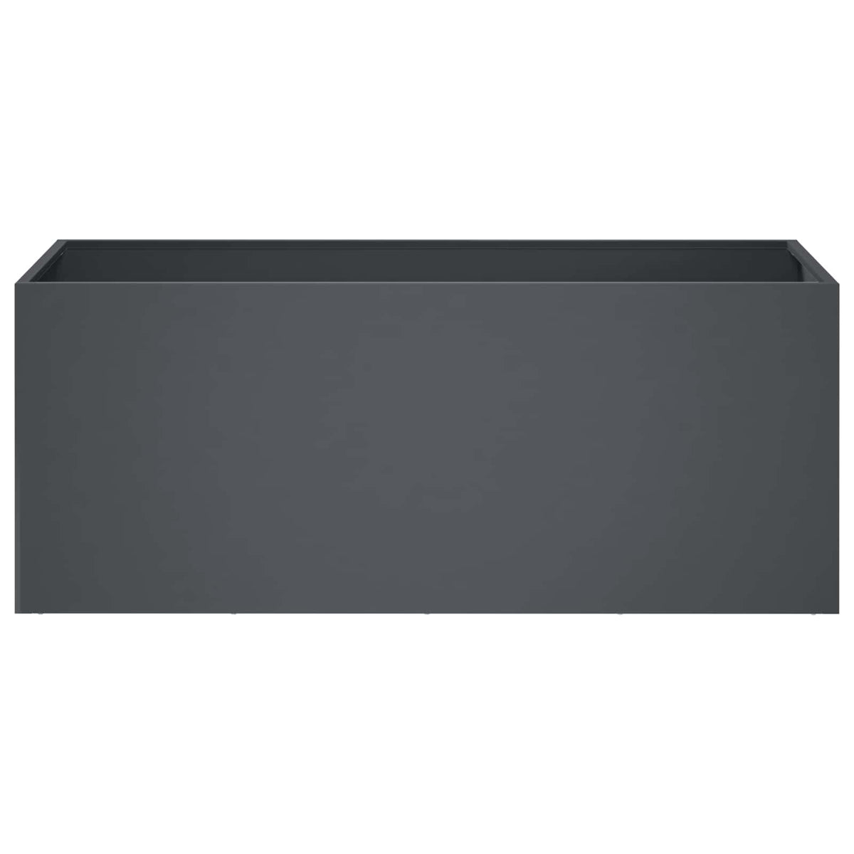 Garden Planter Anthracite Steel 100x40x40cm