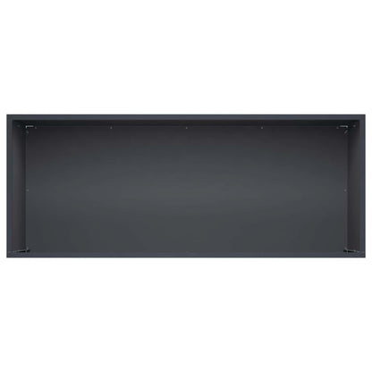 Garden Planter Anthracite Steel 100x40x40cm