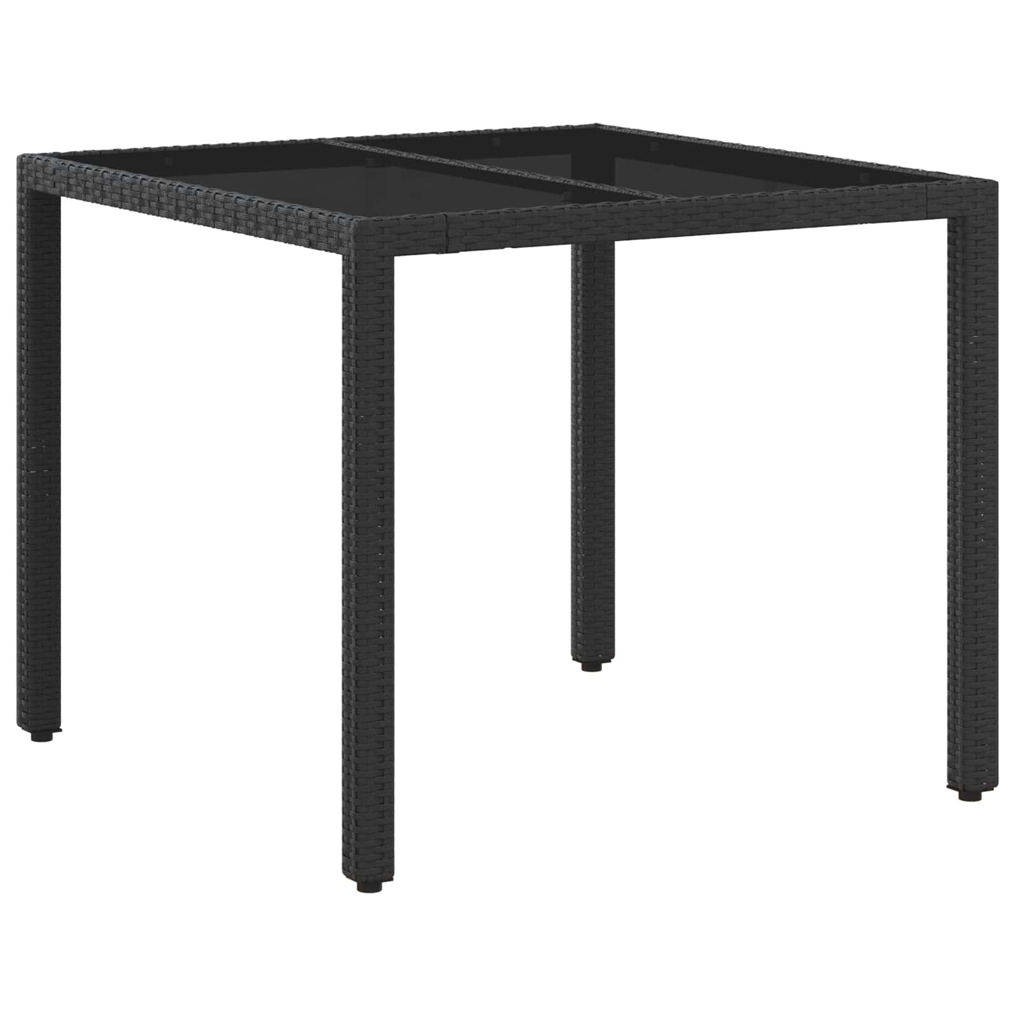 Outdoor Dining Set 3 Piece Poly Rattan Black | HomeAndLiving