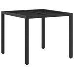 Outdoor Dining Set 3 Piece Poly Rattan Black | HomeAndLiving