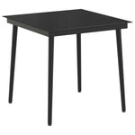 PE Rattan Sofa Table Set 3 Piece Black | HomeAndLiving