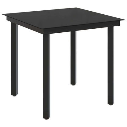PE Rattan Sofa Table Set 3 Piece Black | HomeAndLiving