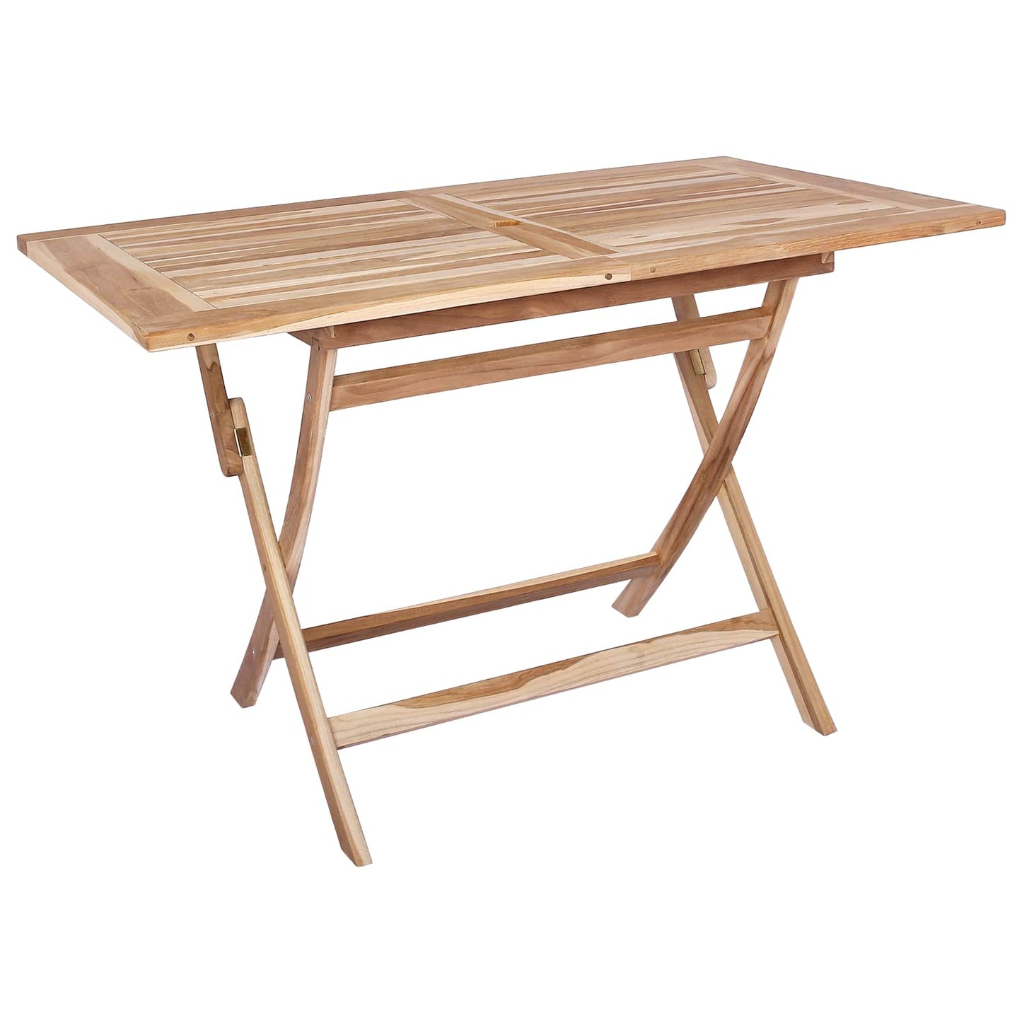Teak Garden Furniture Natural Wood Set 120x70x75.5cm