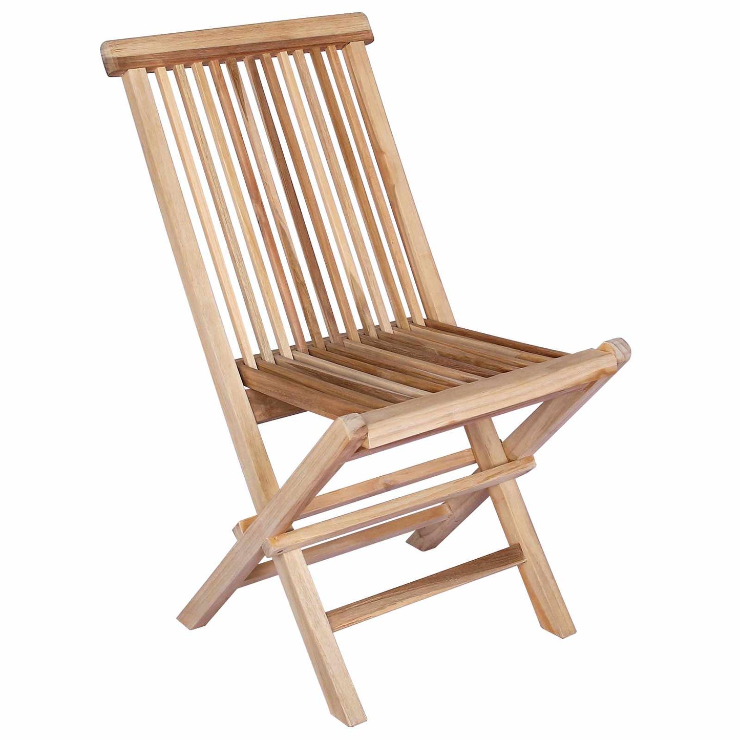 Teak Garden Furniture Natural Wood Set 120x70x75.5cm