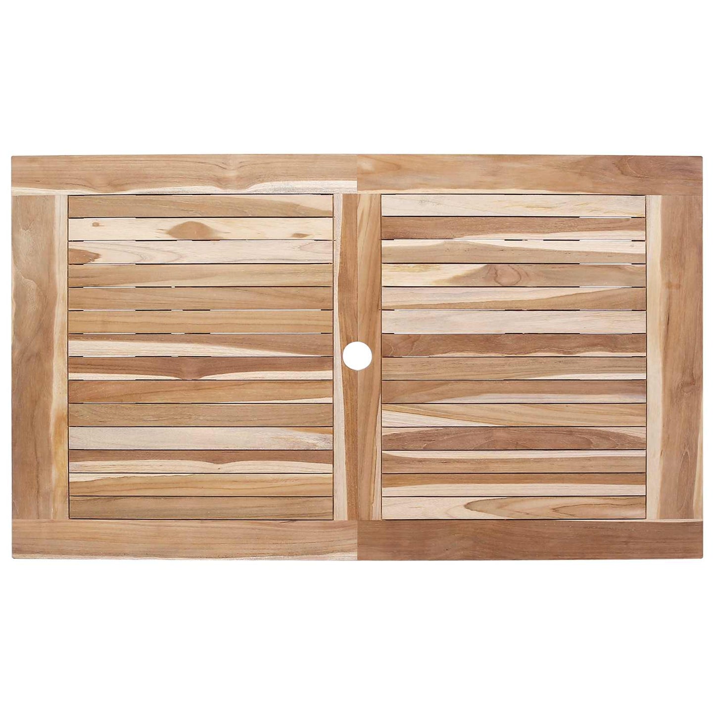 Teak Garden Furniture Natural Wood Set 120x70x75.5cm