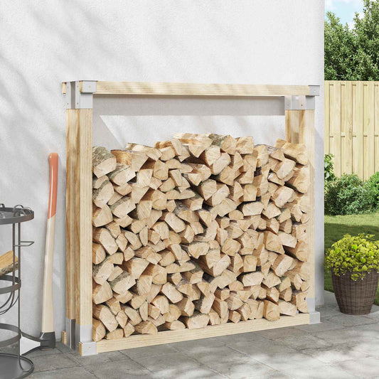 Steel Firewood Stack Aid 12pc Silver | HomeAndLiving