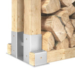 Steel Firewood Stack Aid 12pc Silver | HomeAndLiving