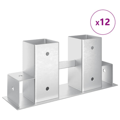 Steel Firewood Stack Aid 12pc Silver | HomeAndLiving - 4