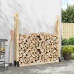 Steel Firewood Stack Aids Anthracite 2pc | HomeAndLiving