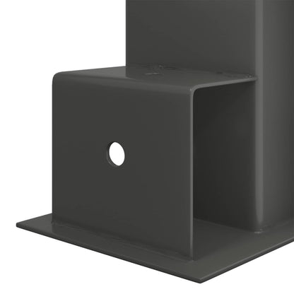 Steel Firewood Stack Aids 4pc Anthracite | HomeAndLiving - 8