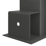 Steel Firewood Stack Aids 4pc Anthracite | HomeAndLiving