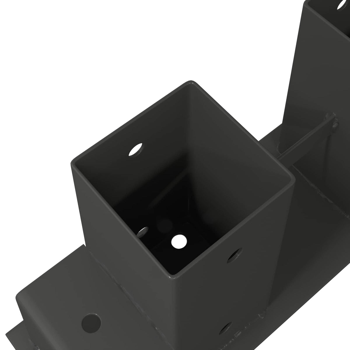 Steel Firewood Stack Aids 4pc Anthracite | HomeAndLiving - 9