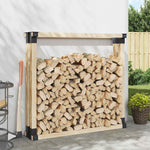 Steel Firewood Stack Aids 4pc Anthracite | HomeAndLiving