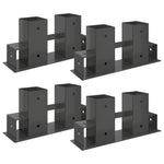 Steel Firewood Stack Aids 4pc Anthracite | HomeAndLiving