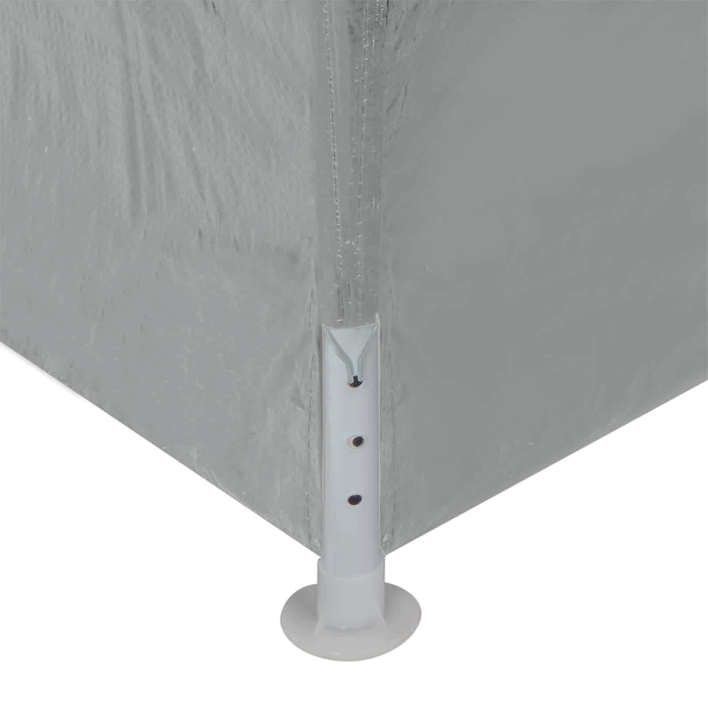 Party Tent 9x3m Light Grey PE Steel | HomeAndLiving - 6