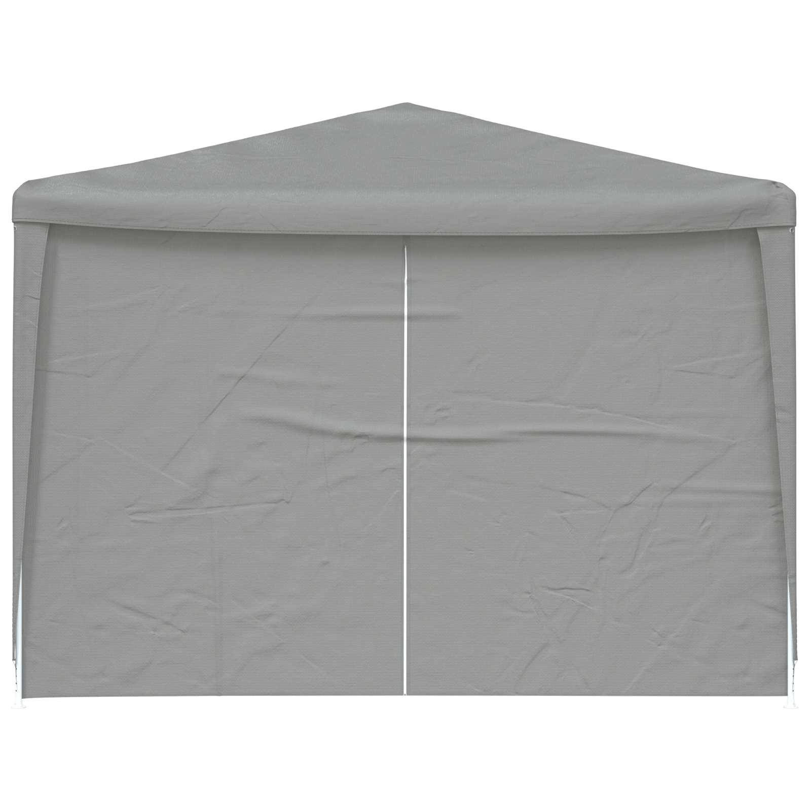 Party Tent 9x3m Light Grey PE Steel | HomeAndLiving - 3