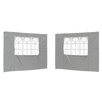Party Tent Sidewalls 300x195cm Light Grey 2pc | HomeAndLivin