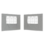 Party Tent Sidewalls 300x195cm Light Grey 2pc | HomeAndLivin