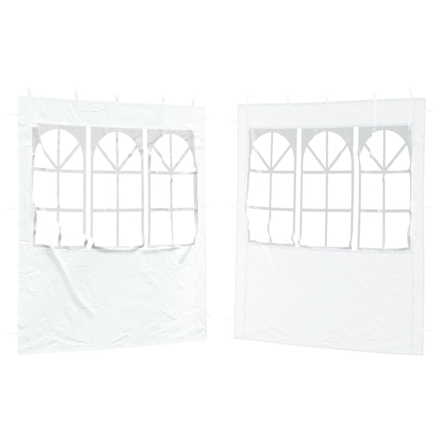 Party Tent Sidewalls 200x195cm White PE | HomeAndLiving