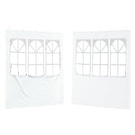 Party Tent Sidewalls 200x195cm White PE | HomeAndLiving