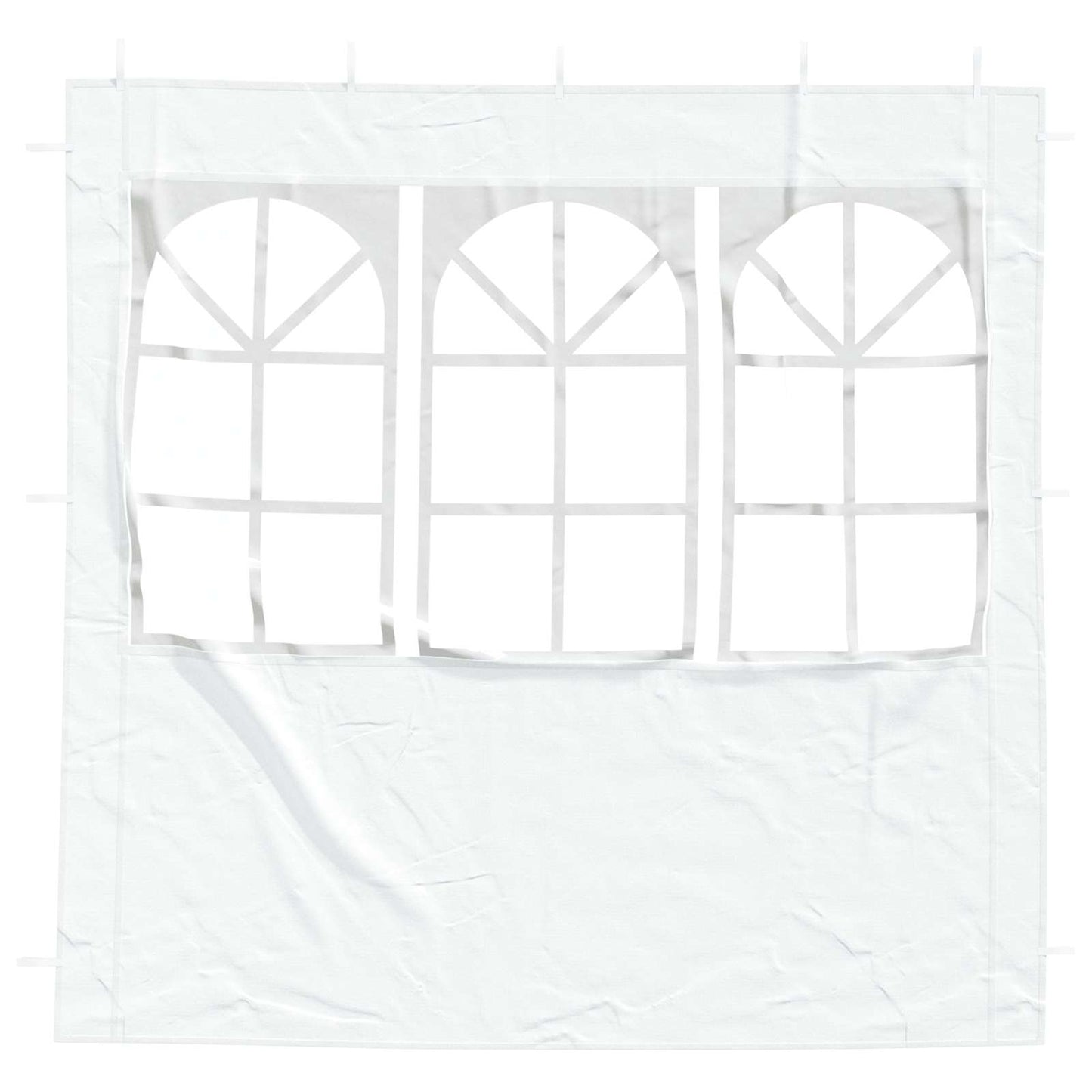 Party Tent Sidewalls 200x195cm White PE | HomeAndLiving