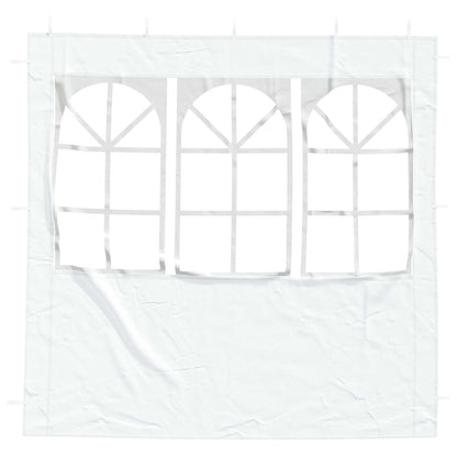 Party Tent Sidewalls 200x195cm White PE | HomeAndLiving