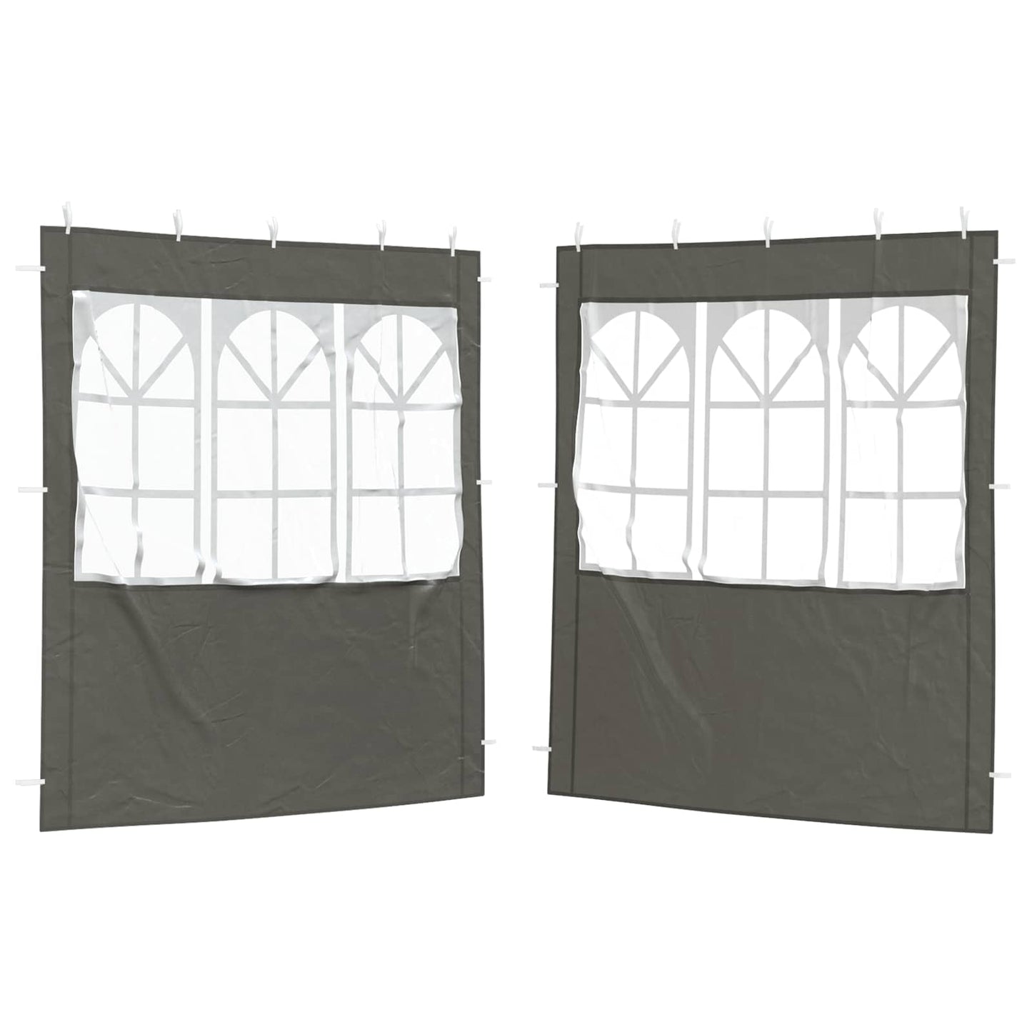 Party Tent Sidewalls 200x195cm Anthracite | HomeAndLiving