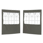 Party Tent Sidewalls 200x195cm Anthracite | HomeAndLiving