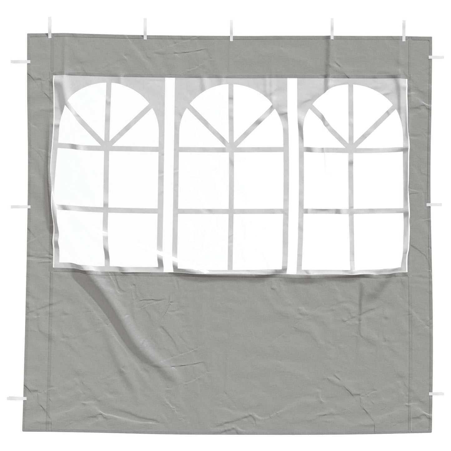 Party Tent Sidewalls 200x195cm Light Grey PE | HomeAndLiving