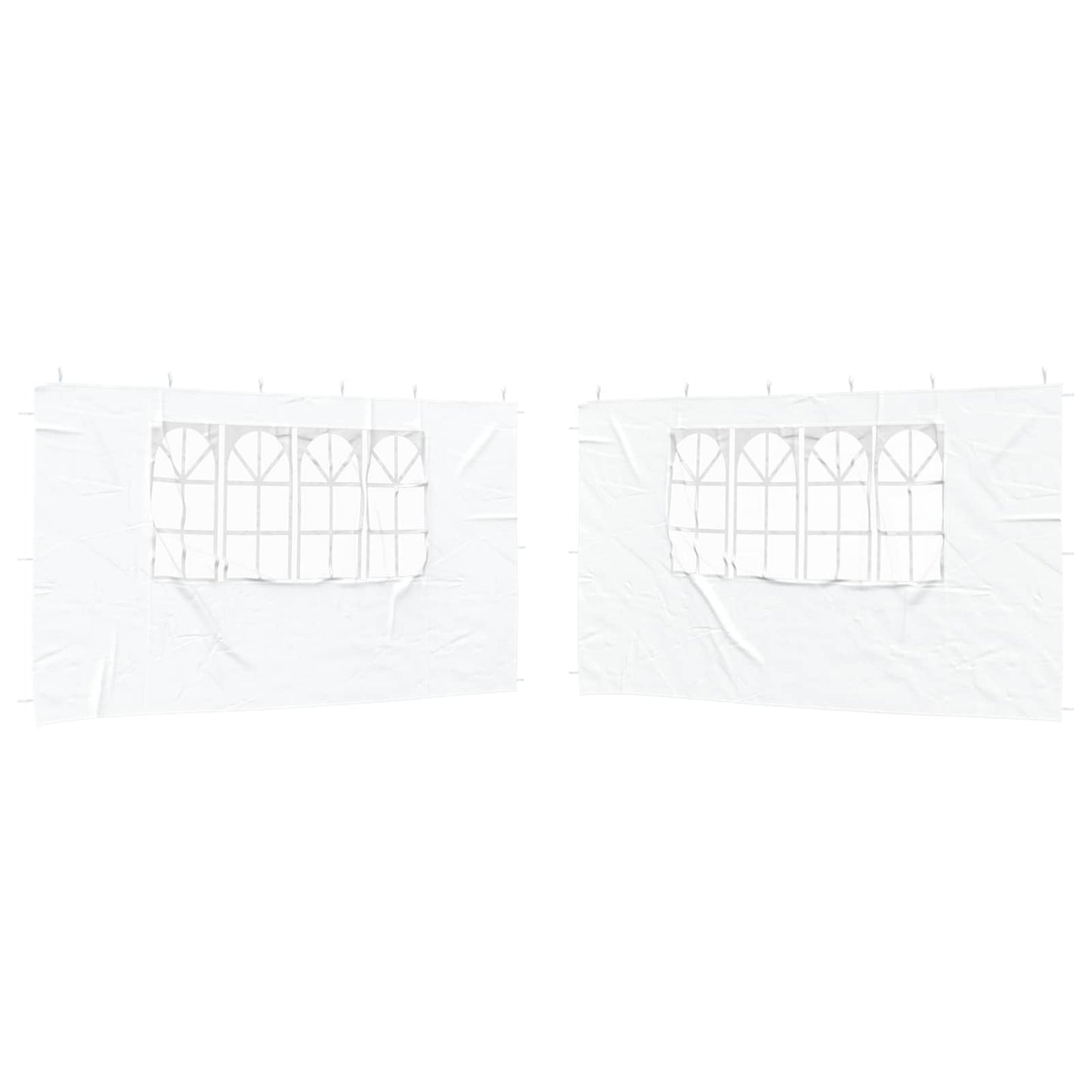 Party Tent Sidewalls 400x195cm White PE | HomeAndLiving