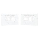 Party Tent Sidewalls 400x195cm White PE | HomeAndLiving