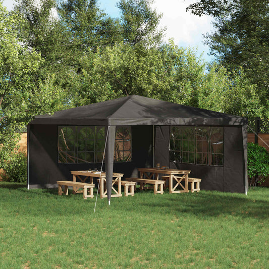 Party Tent Sidewalls 400x195cm Anthracite | HomeAndLiving