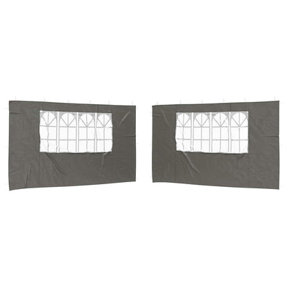 Party Tent Sidewalls 400x195cm Anthracite | HomeAndLiving