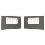 Party Tent Sidewalls 400x195cm Anthracite | HomeAndLiving